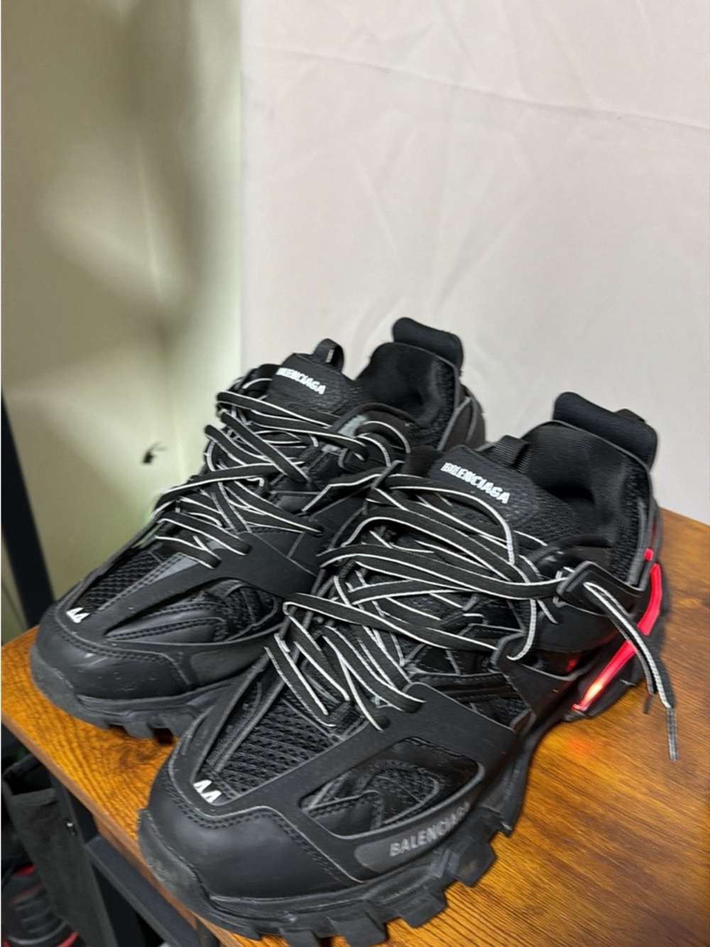 Balenciaga Black Sneakers with Bright Blue Accents - Picture 5 of 7